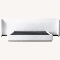 Restoration Hardware Alessa Fabric Extended Shelter Platform Bed