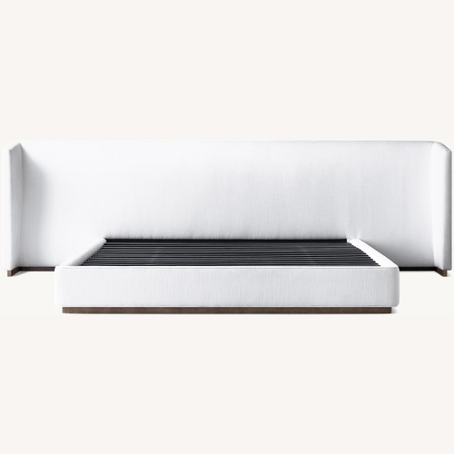 Used Restoration Hardware Alessa Fabric Extended Shelter Platform Bed for sale on AptDeco