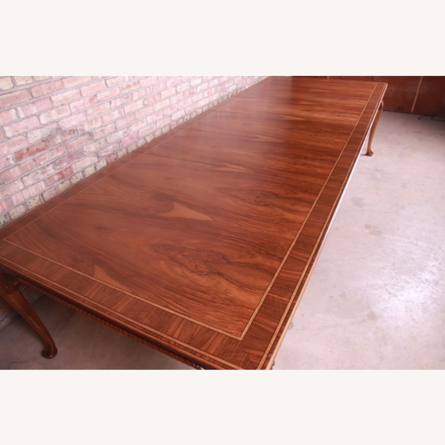 Baker Furniture Stately Homes Dark Brown Dining Table - image-2