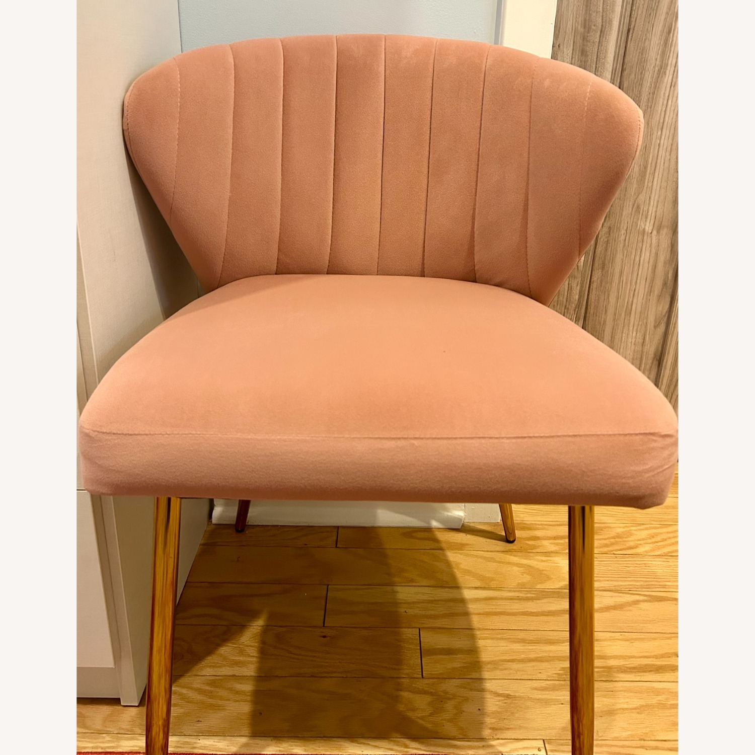 Pink Velvet Accent Chairs - image-1