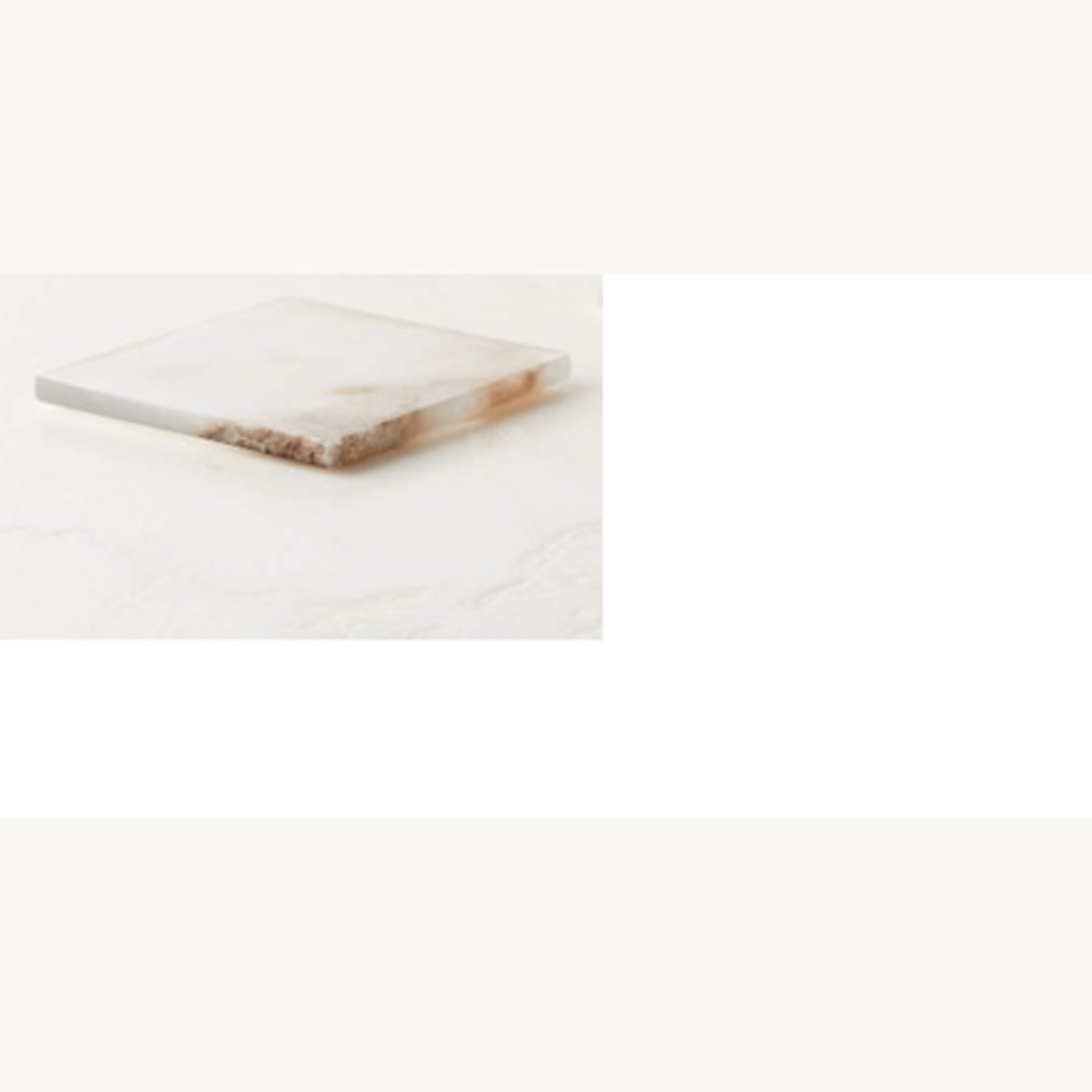 CB2 White Oni White Alabaster Coaster Marble Décor  - image-4
