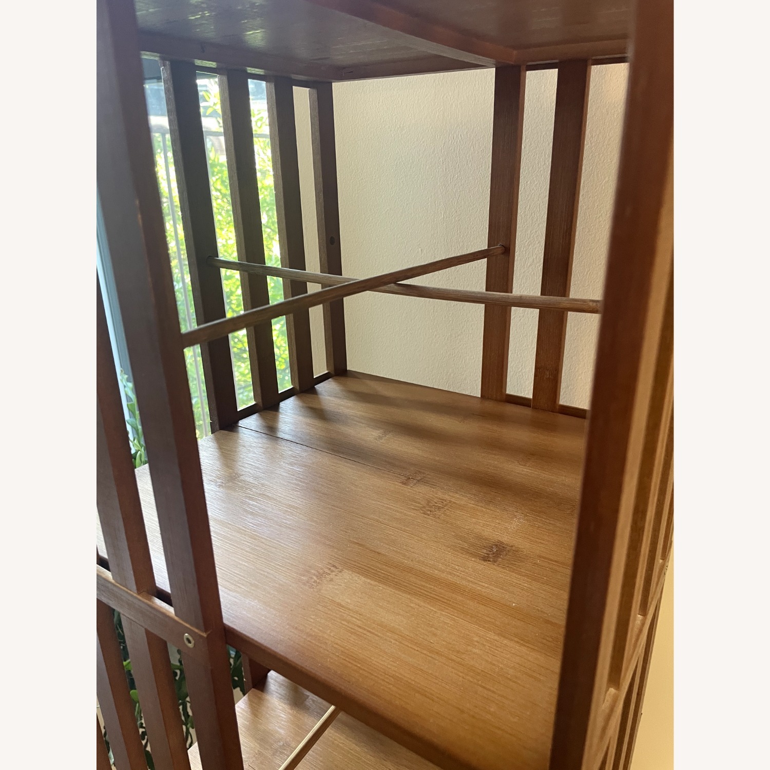 Bamboo Rotating Storage Rack / Bookshelf - image-3