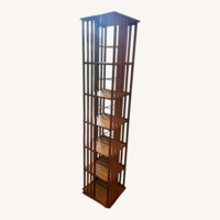 Bamboo Rotating Storage Rack / Bookshelf