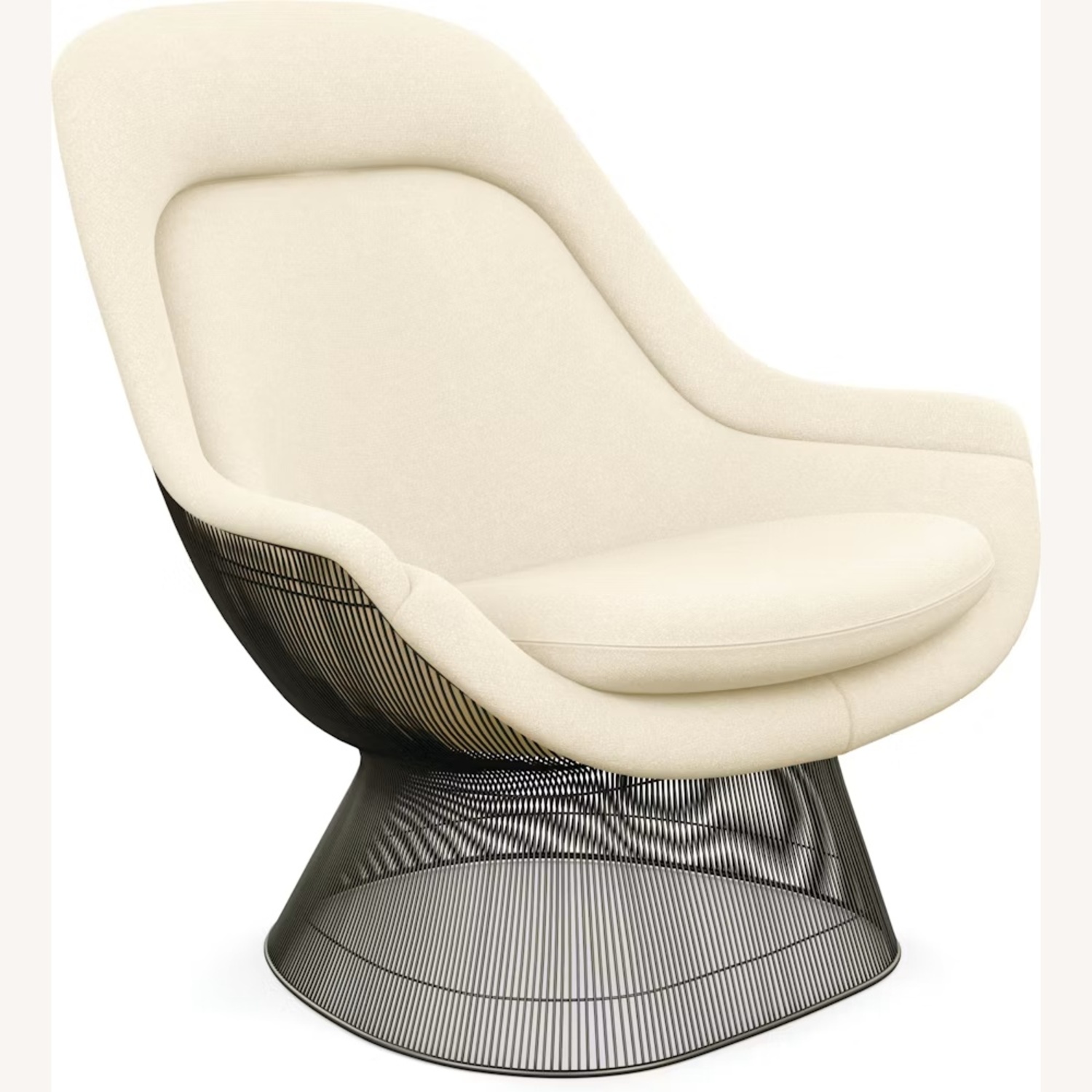 Warren Platner White Fabric Accent Chair - image-5