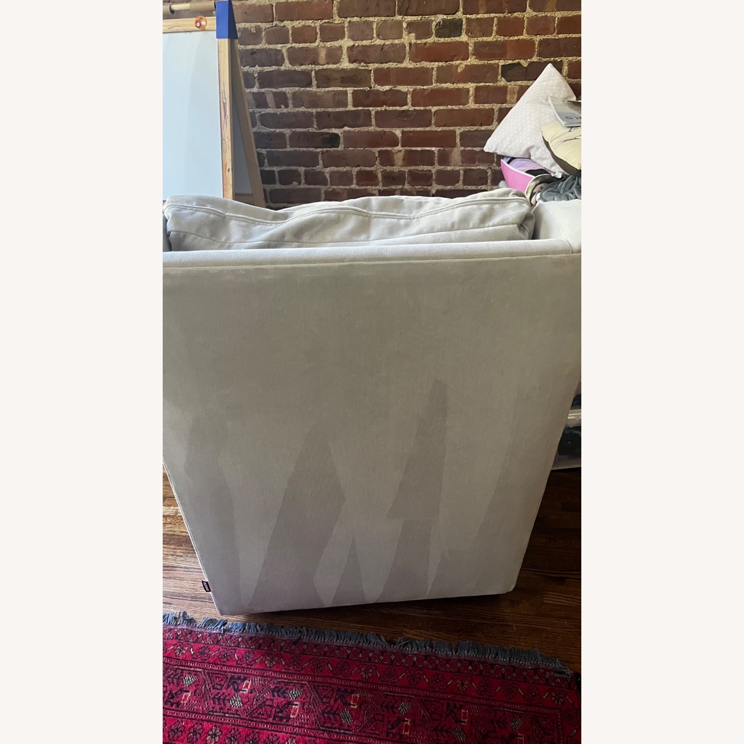 Crate & Barrel Milo Light Gray Swivel Glider  - image-5