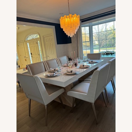 Used ModShop White Wood Dining Table for sale on AptDeco
