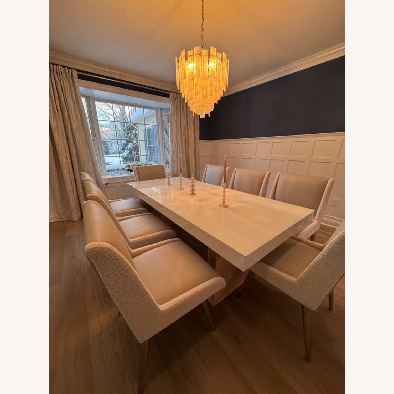 ModShop White Wood Dining Table - image-5