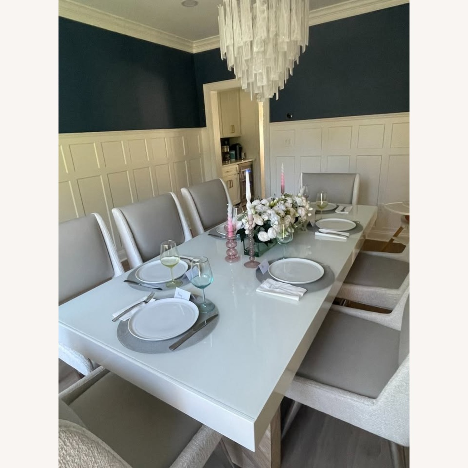 ModShop White Wood Dining Table - image-3