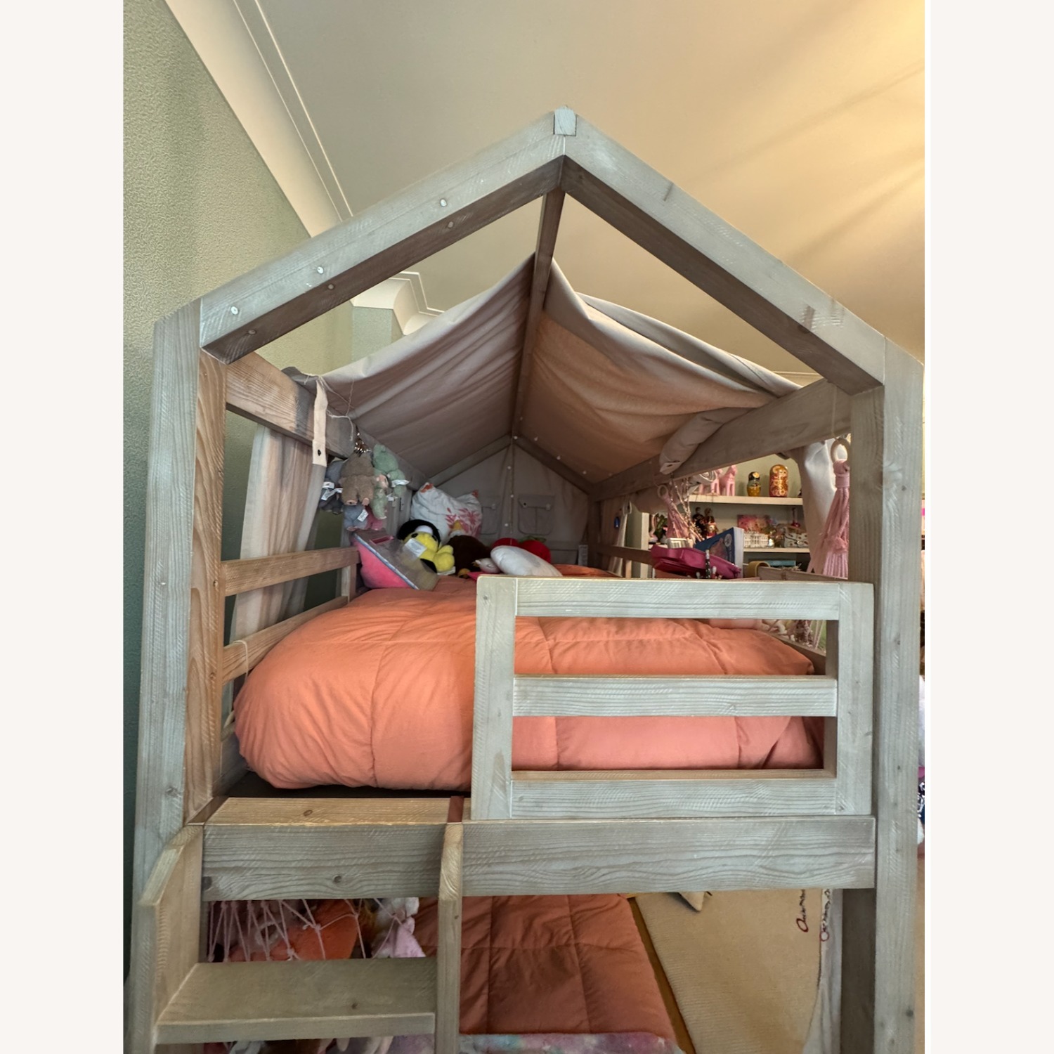 Restoration Hardware Cole House Bunk Bed with 2 Fabric Covers - image-3