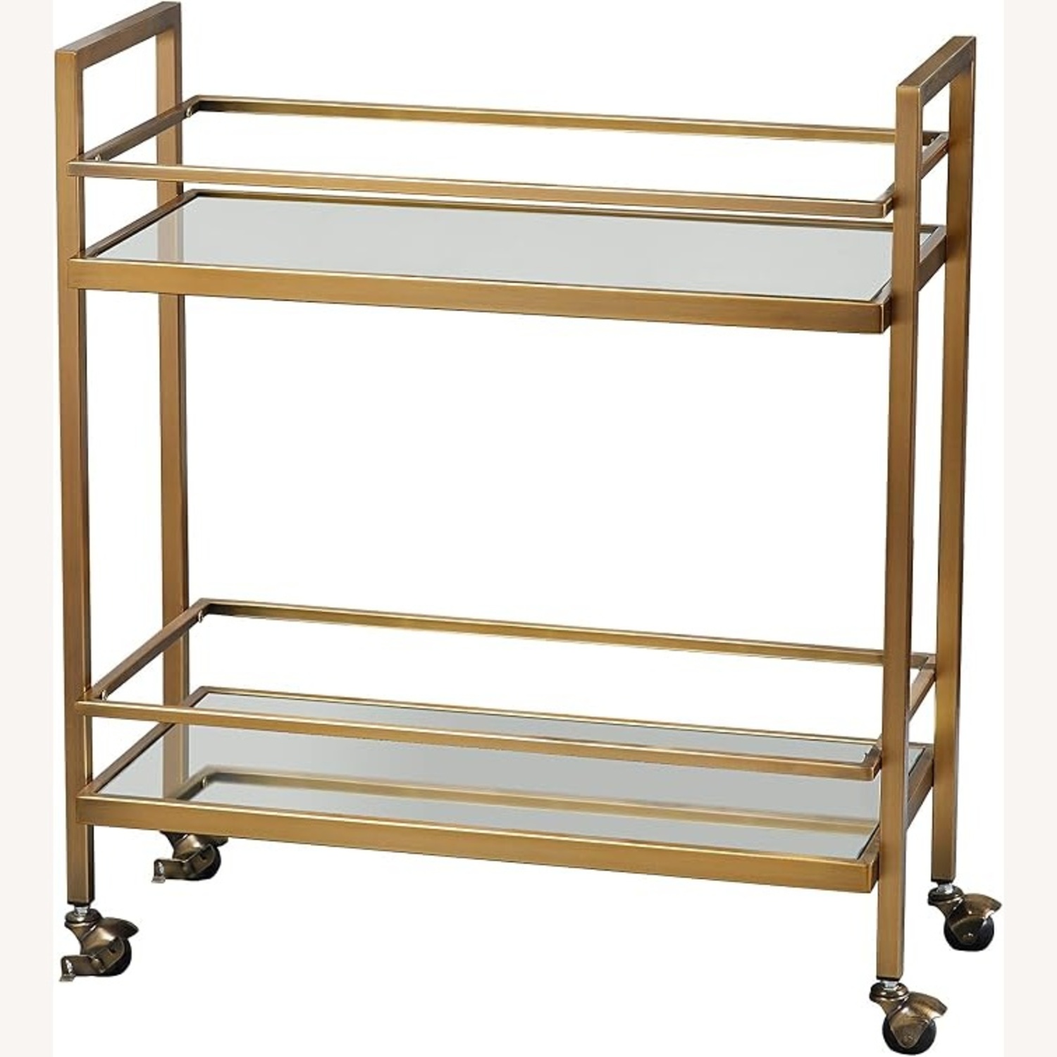 Wayfair Design Guild Gold Metal Bar Cart - image-6