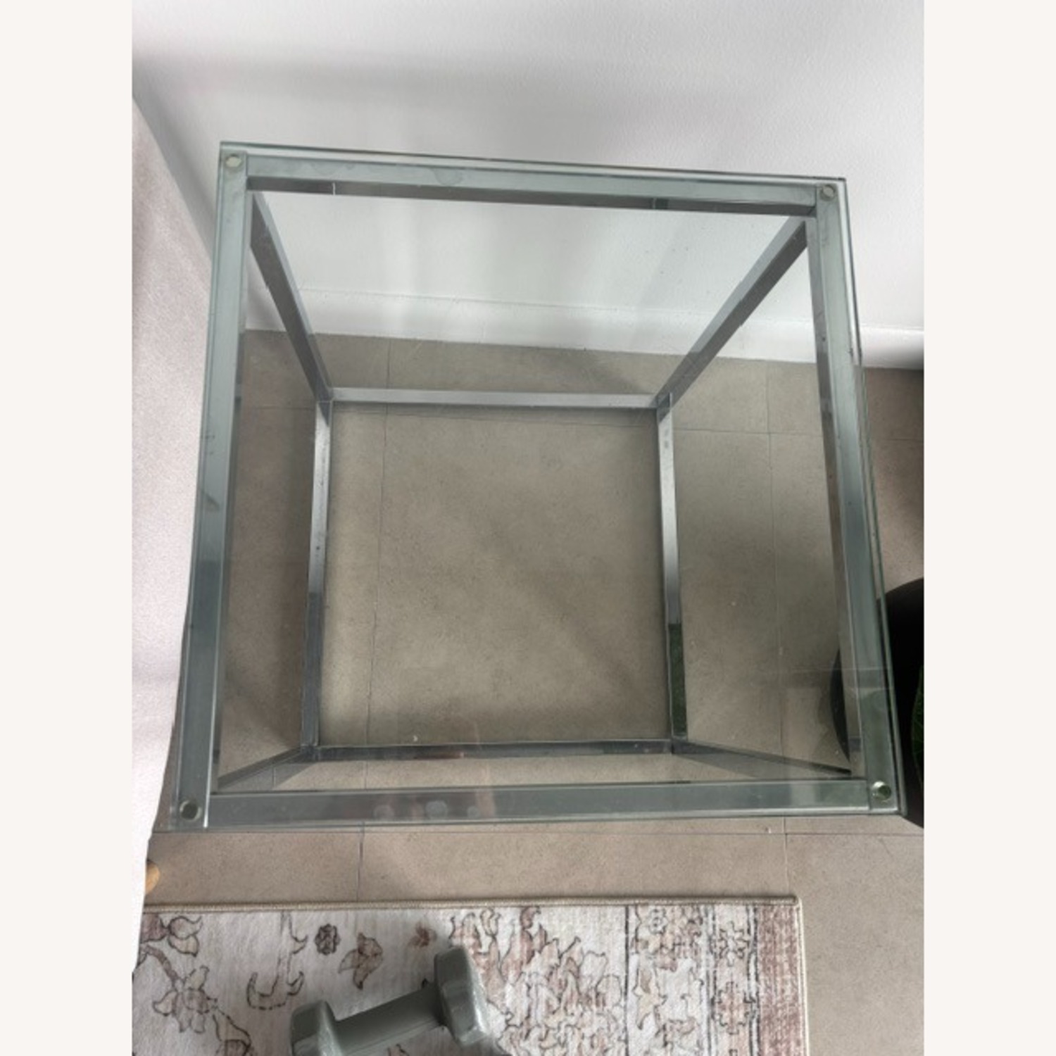 Wayfair Chrome Glass End Tables - image-1