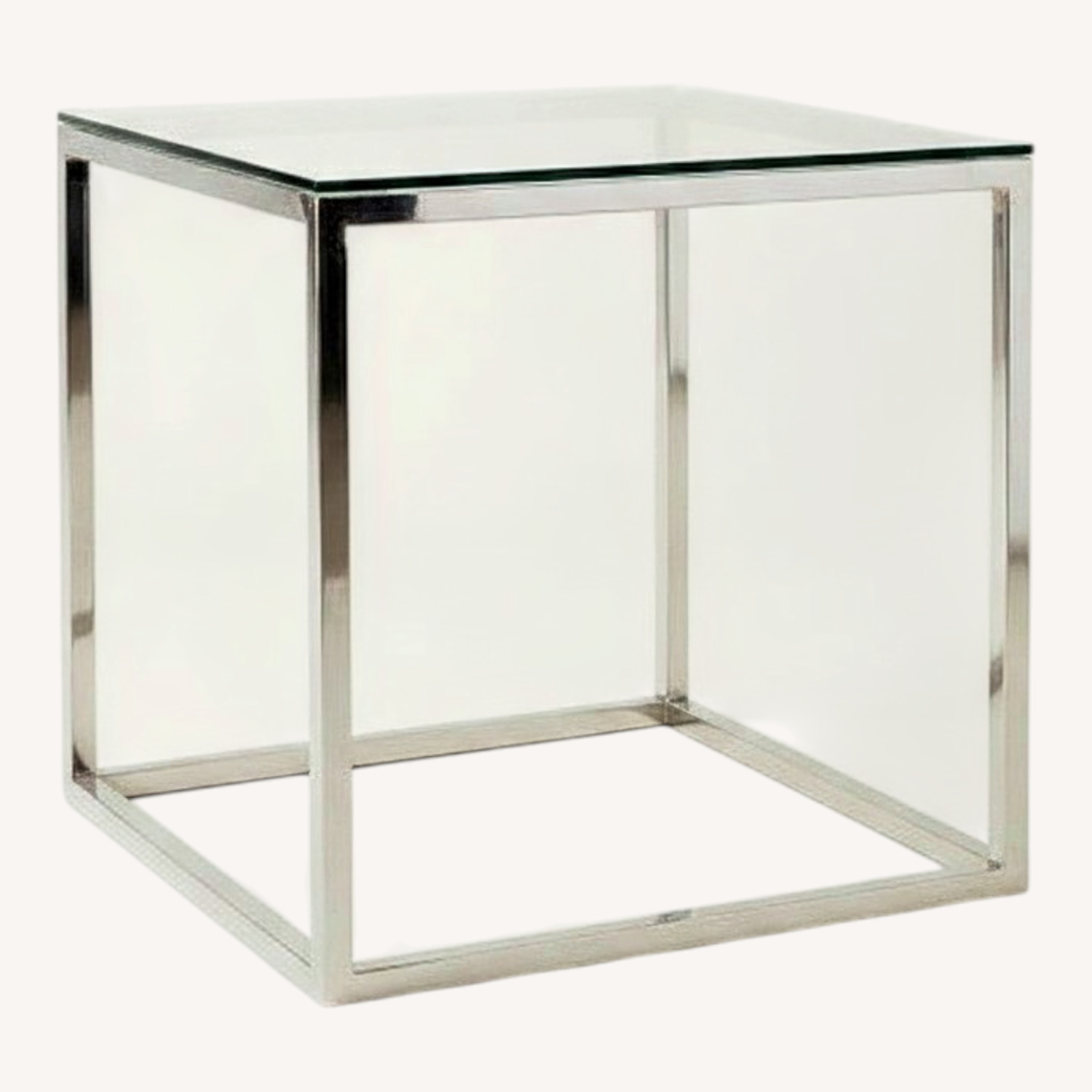 Wayfair Chrome Glass End Tables - image-5