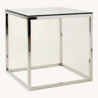 Wayfair Chrome Glass End Tables