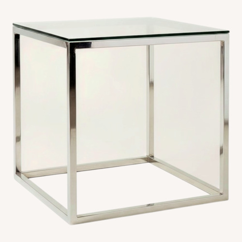Used Wayfair Chrome Glass End Tables for sale on AptDeco