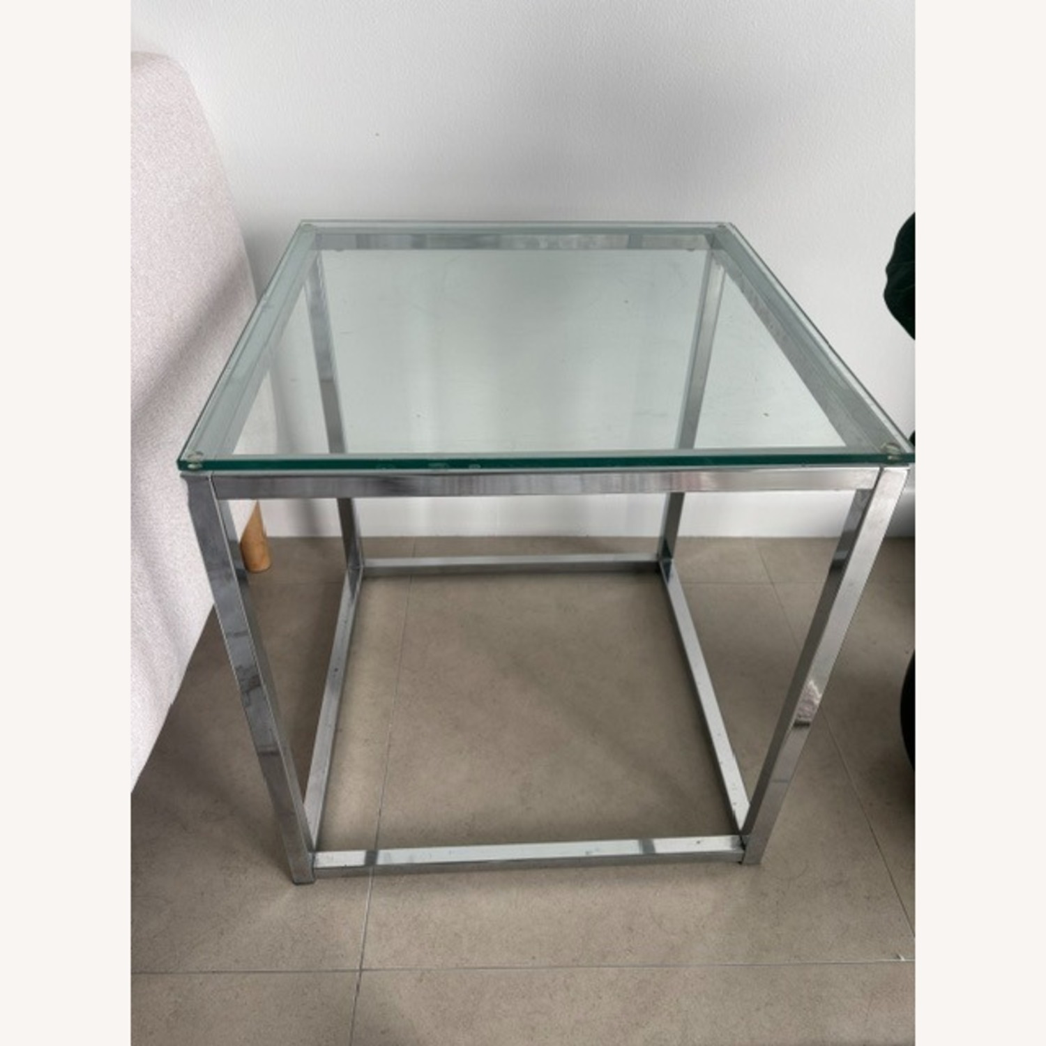 Wayfair Chrome Glass End Tables - image-2