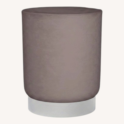 Used Set of 2 Grey Sitting Stools/Ottomans for sale on AptDeco