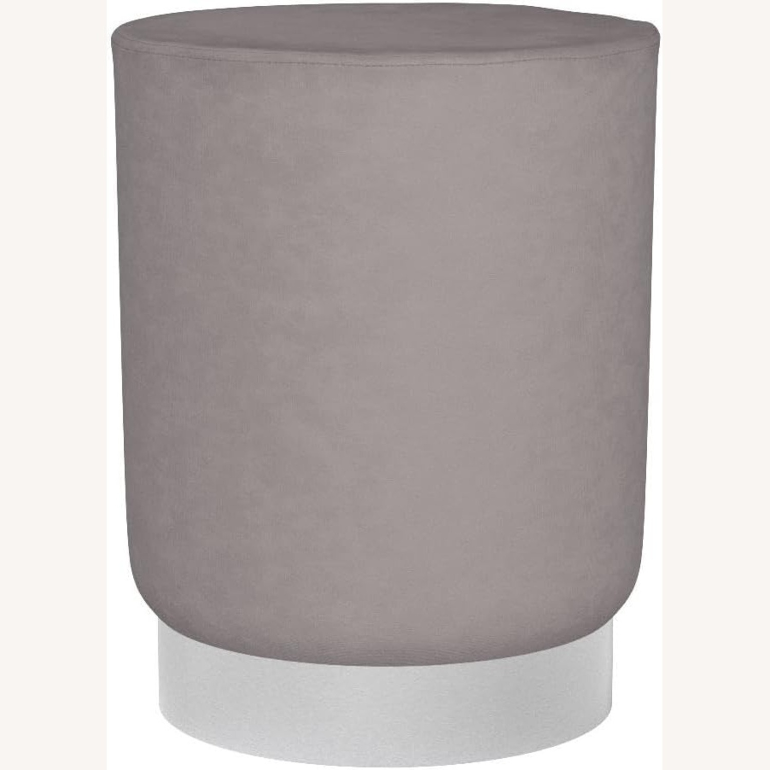 Set of 2 Grey Sitting Stools/Ottomans - image-6