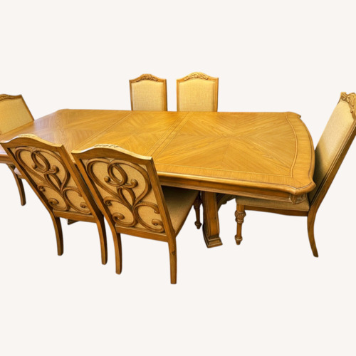 Used Light Brown Wood Dining Sets for sale on AptDeco