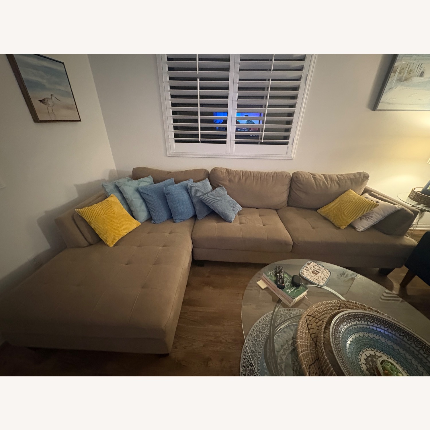 Ashley Furniture Light Brown 3+ Piece Sectional - image-3