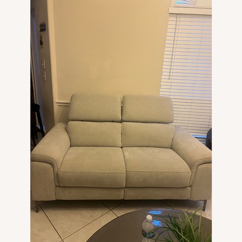 Used Rooms To Go Light Gray Fabric 3+ Seater Sofa for sale on AptDeco