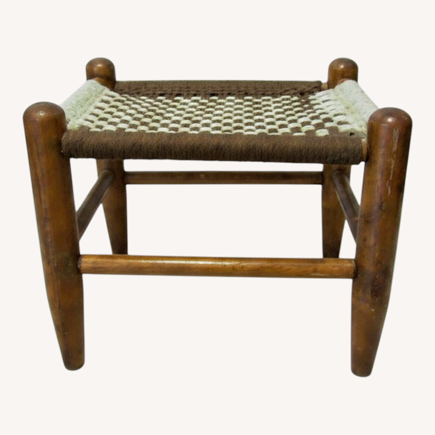 Vintage/Antique Finds Dark Brown Wood Stool - image-0