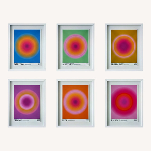 Used Angel Numbers Set of Wall Art Framed for sale on AptDeco