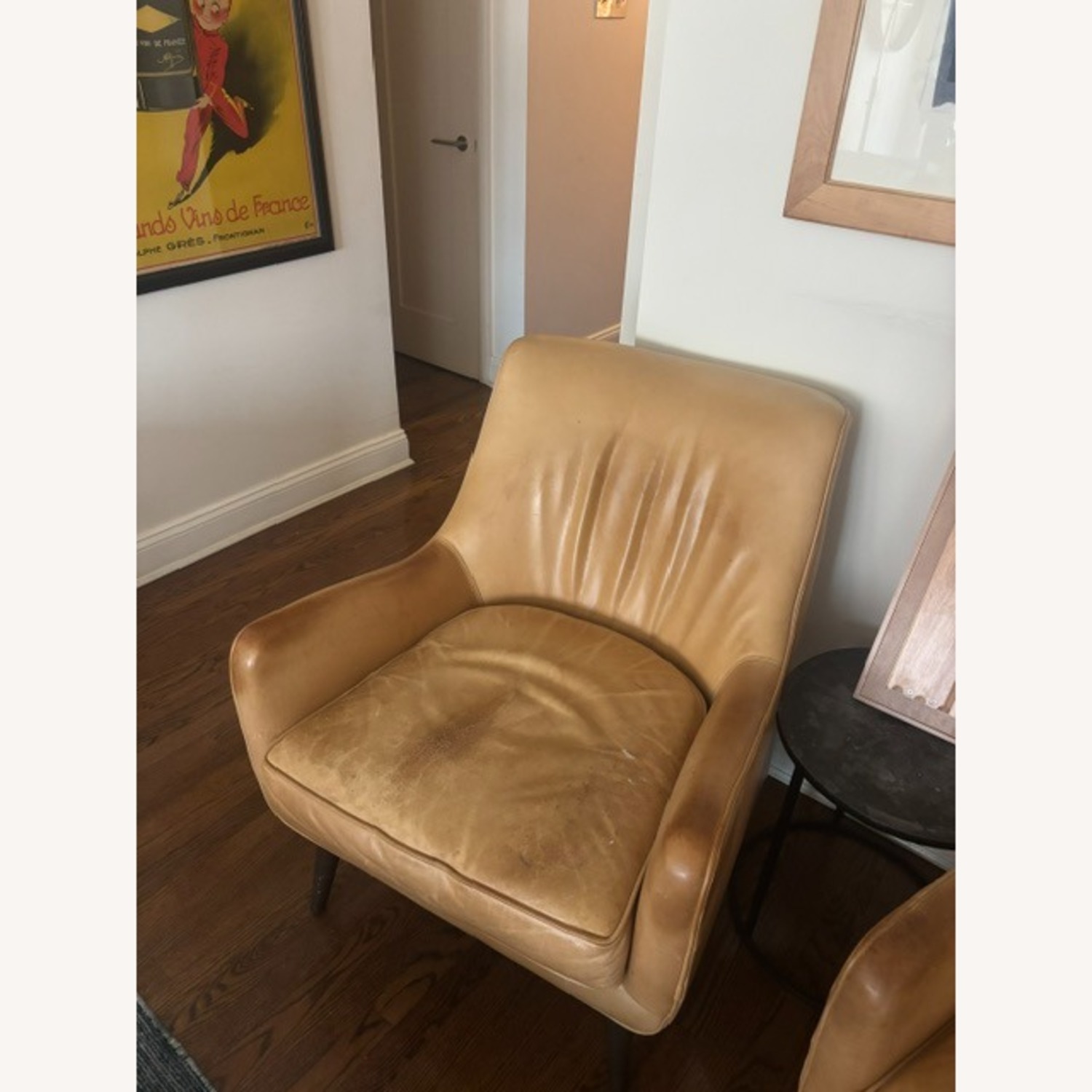 Room & Board Quinn Yellow Leather Armchair - image-2