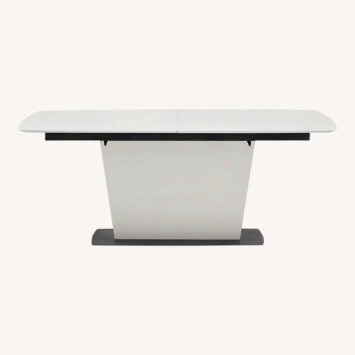 Used BoConcept White Milano Extendable Dining Table for sale on AptDeco