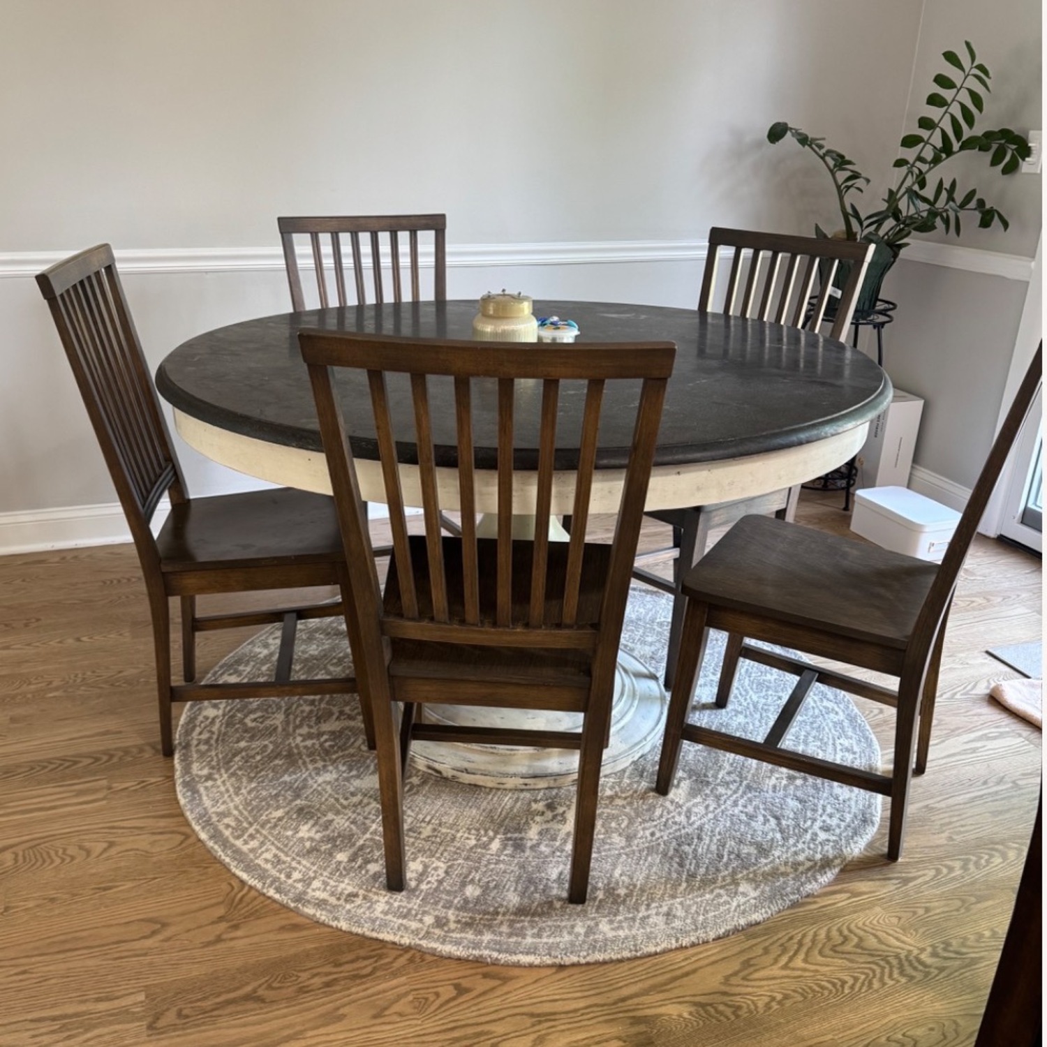 Arhaus Luca Blue Stone Dining Table - image-3