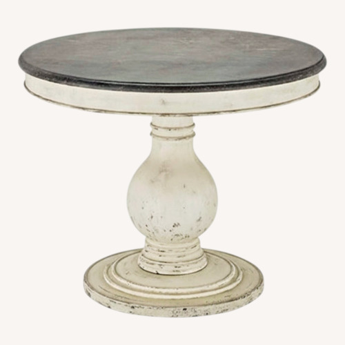 Used Arhaus Luca Blue Stone Dining Table for sale on AptDeco