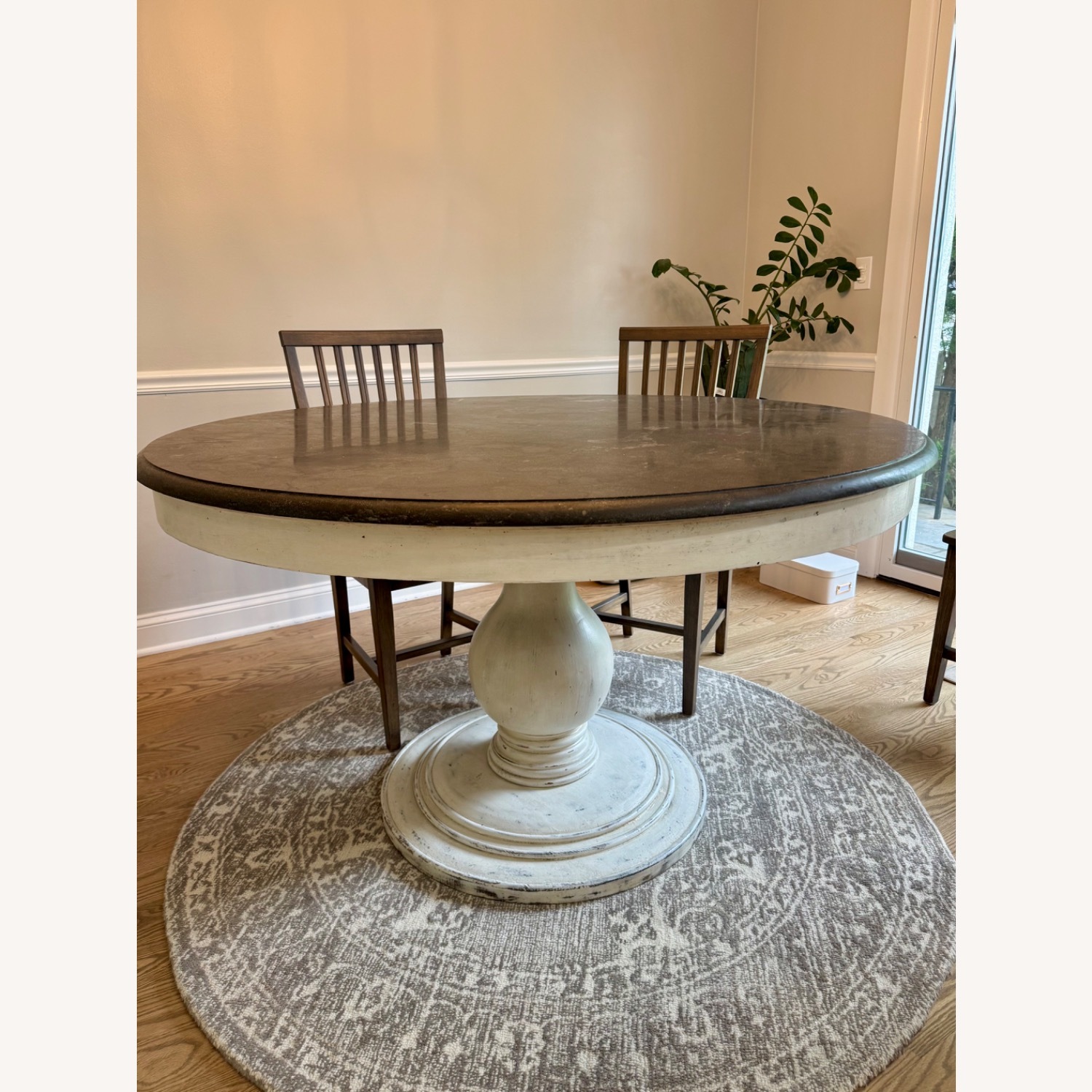 Arhaus Luca Blue Stone Dining Table - image-4
