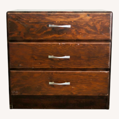Used Vintage/Antique Finds Dark Brown Wood Chest for sale on AptDeco