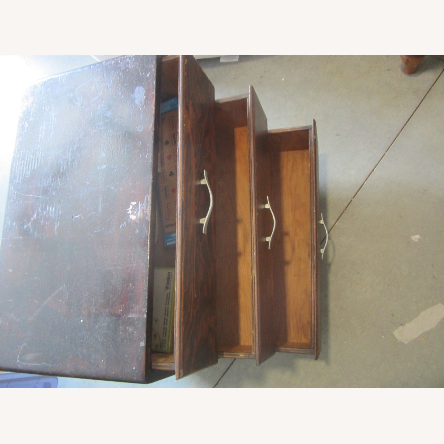 Vintage/Antique Finds Dark Brown Wood Chest - image-5