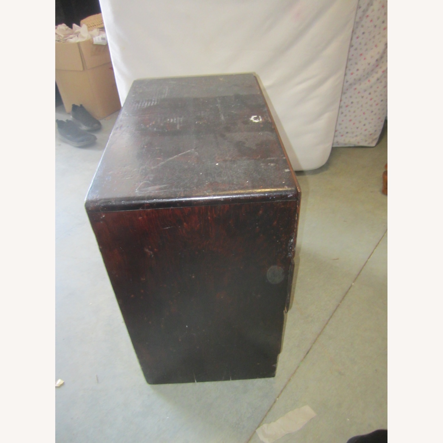 Vintage/Antique Finds Dark Brown Wood Chest - image-7