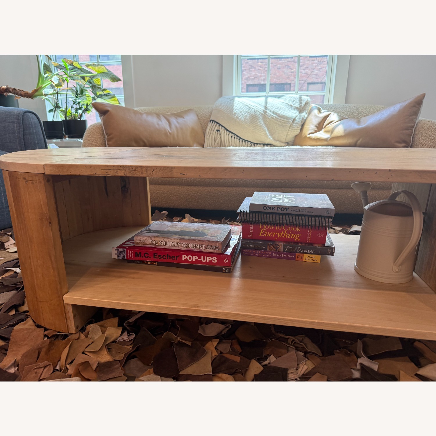 Nightwood NY Custom Light Brown Wood Coffee Table - image-5