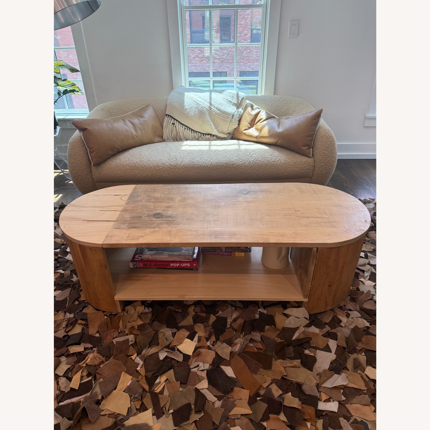 Nightwood NY Custom Light Brown Wood Coffee Table - image-3