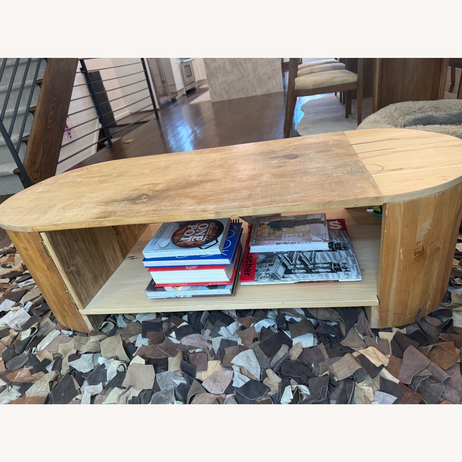 Nightwood NY Custom Light Brown Wood Coffee Table - image-2