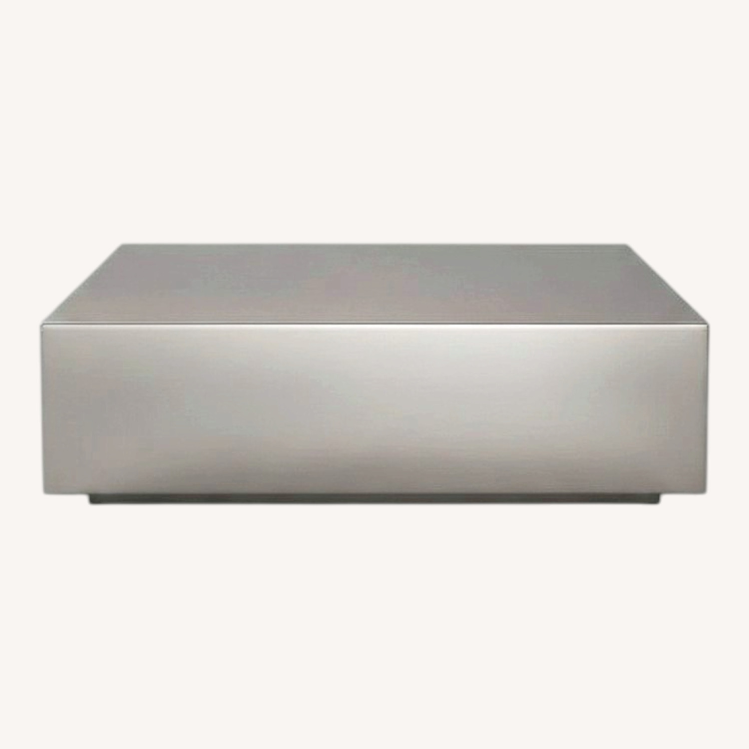 Wayfair Matta Light Gray Metal Coffee Table - image-0