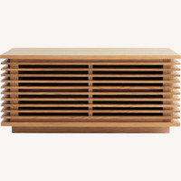 Design Within Reach Line Natural Wood Media Storage