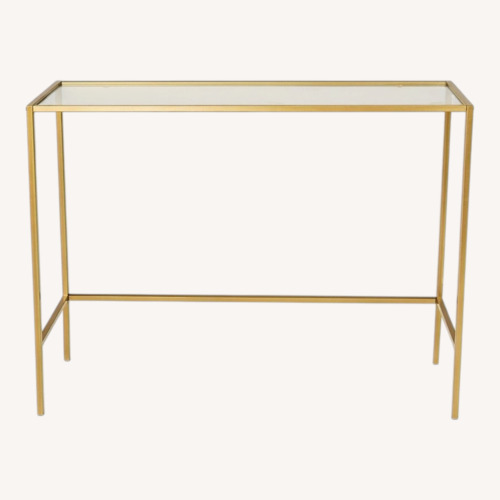 Used Wayfair Transparent Gold Entryway / Console Table for sale on AptDeco