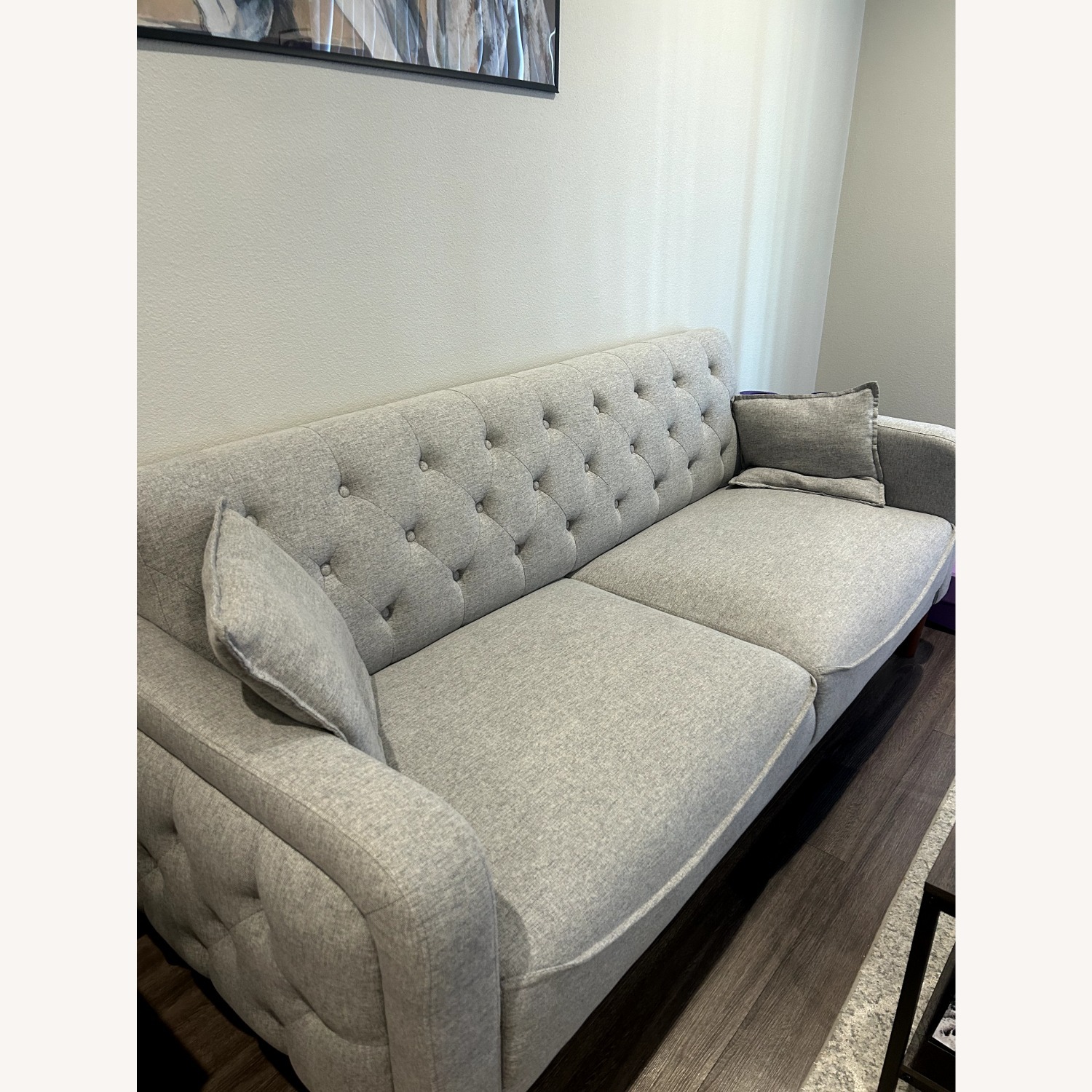 Aoowow Light Gray 2 Seater Sofa - image-2