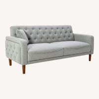 Aoowow Light Gray 2 Seater Sofa