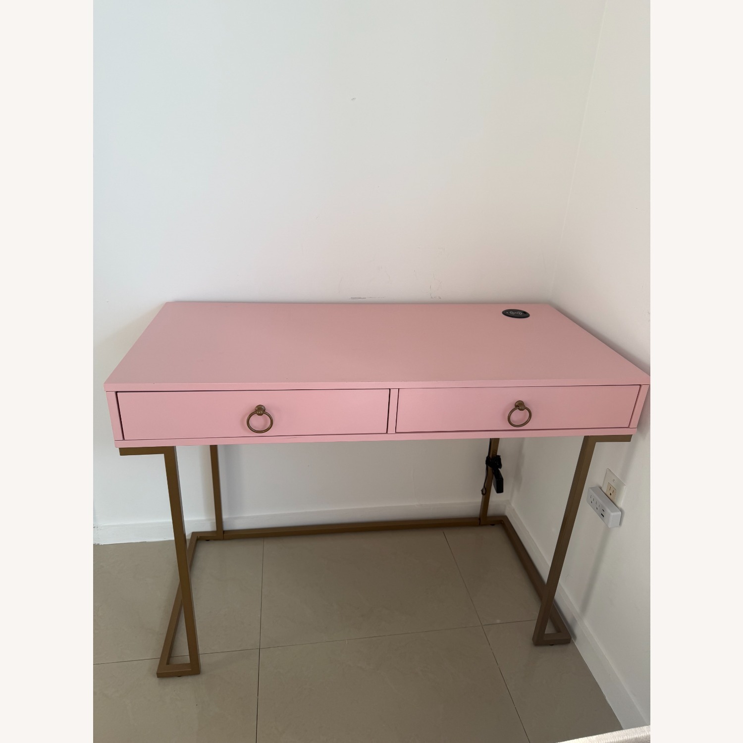 Amazon Pink Wood Desk - image-1