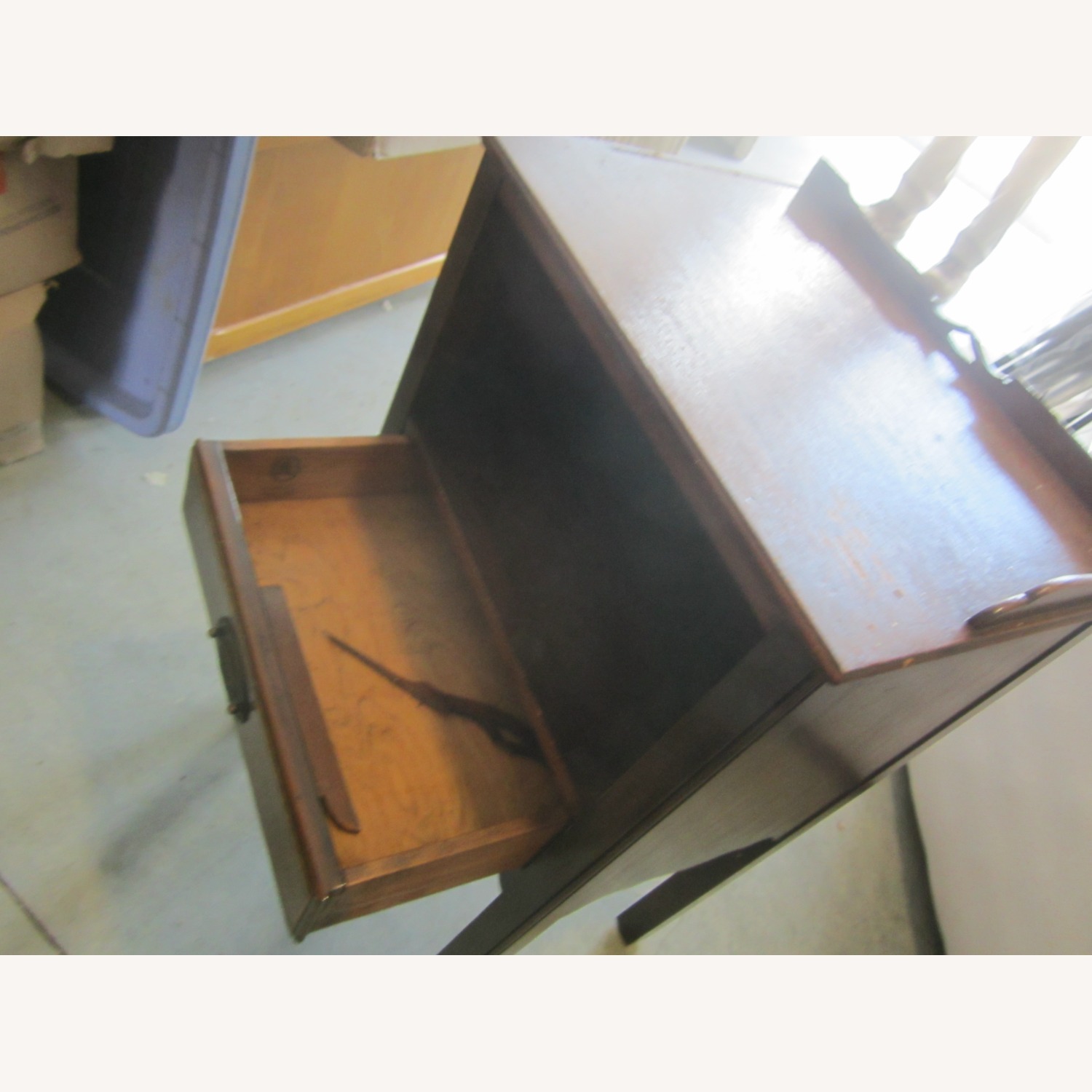 Kindel Furniture Dark Brown Wood Side Table - image-8