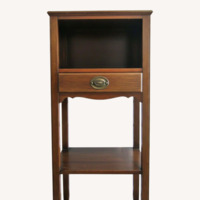 Kindel Furniture Dark Brown Wood Side Table