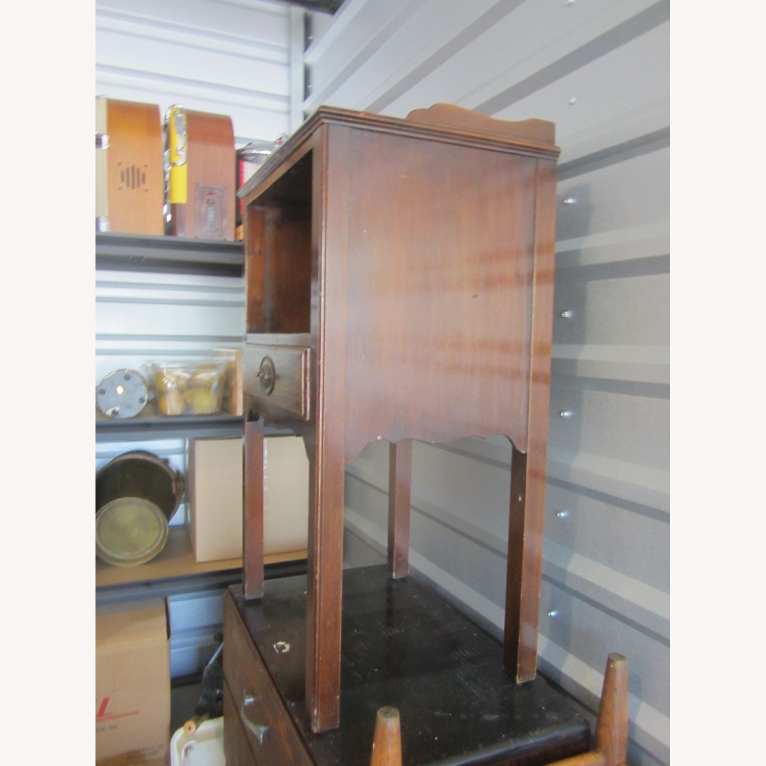 Kindel Furniture Dark Brown Wood Side Table - image-3