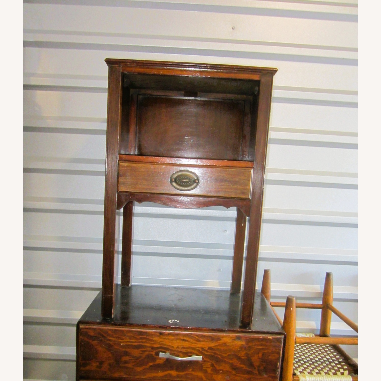 Kindel Furniture Dark Brown Wood Side Table - image-1