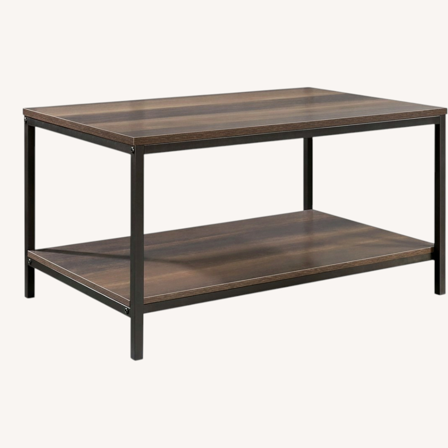 Sauder Dark Brown Wood Coffee Table - image-0