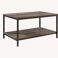 Sauder Dark Brown Wood Coffee Table