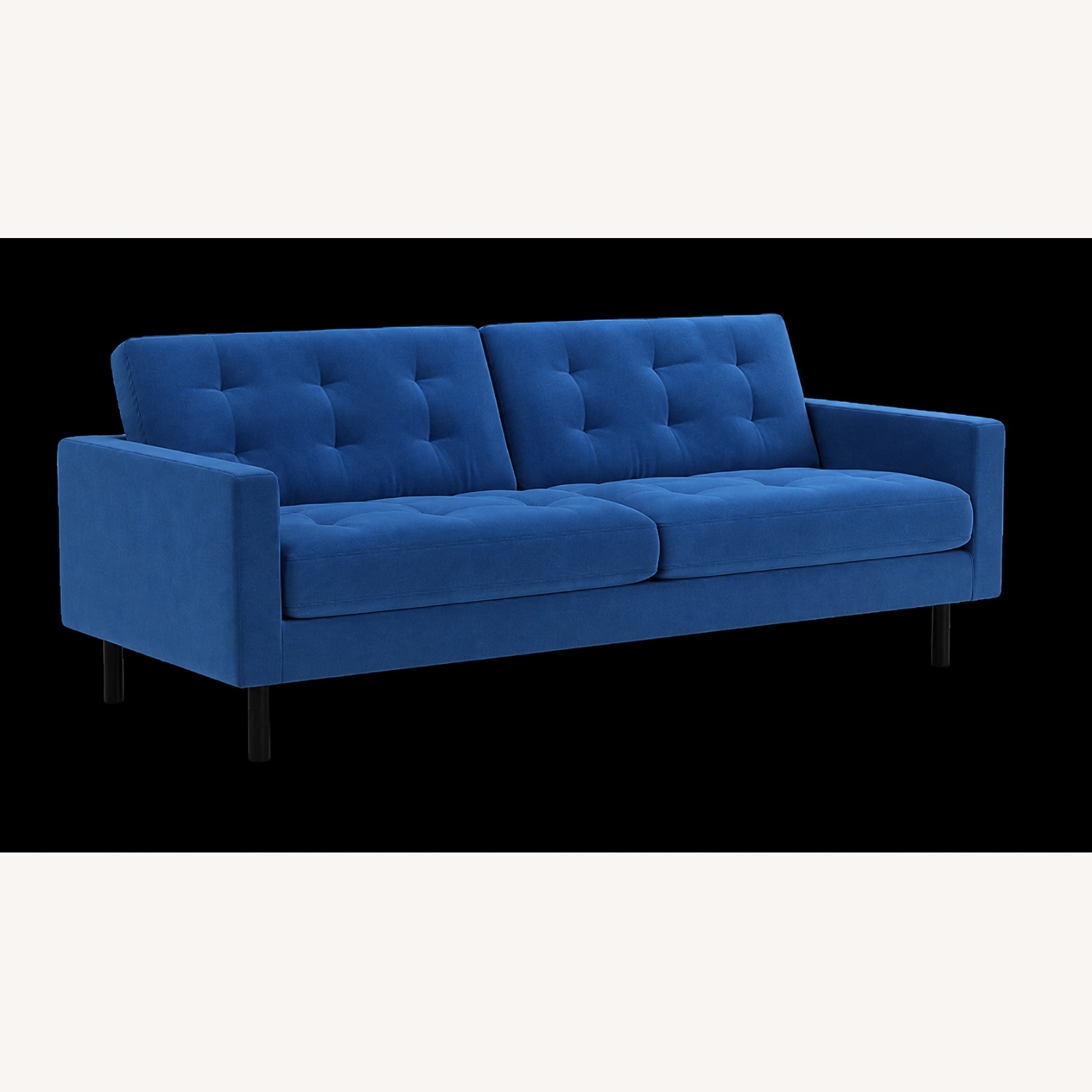 EQ3 Joan Sofa Blue Fabric 2 Seater Sofa - image-6